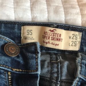 Hollister high rise super skinny jeans